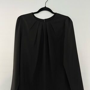 Elegant Black Long Sleeve Blouse